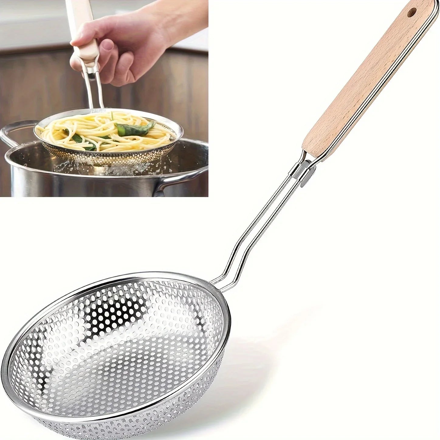 Köksstil med trähandtag - Rostfritt stål
