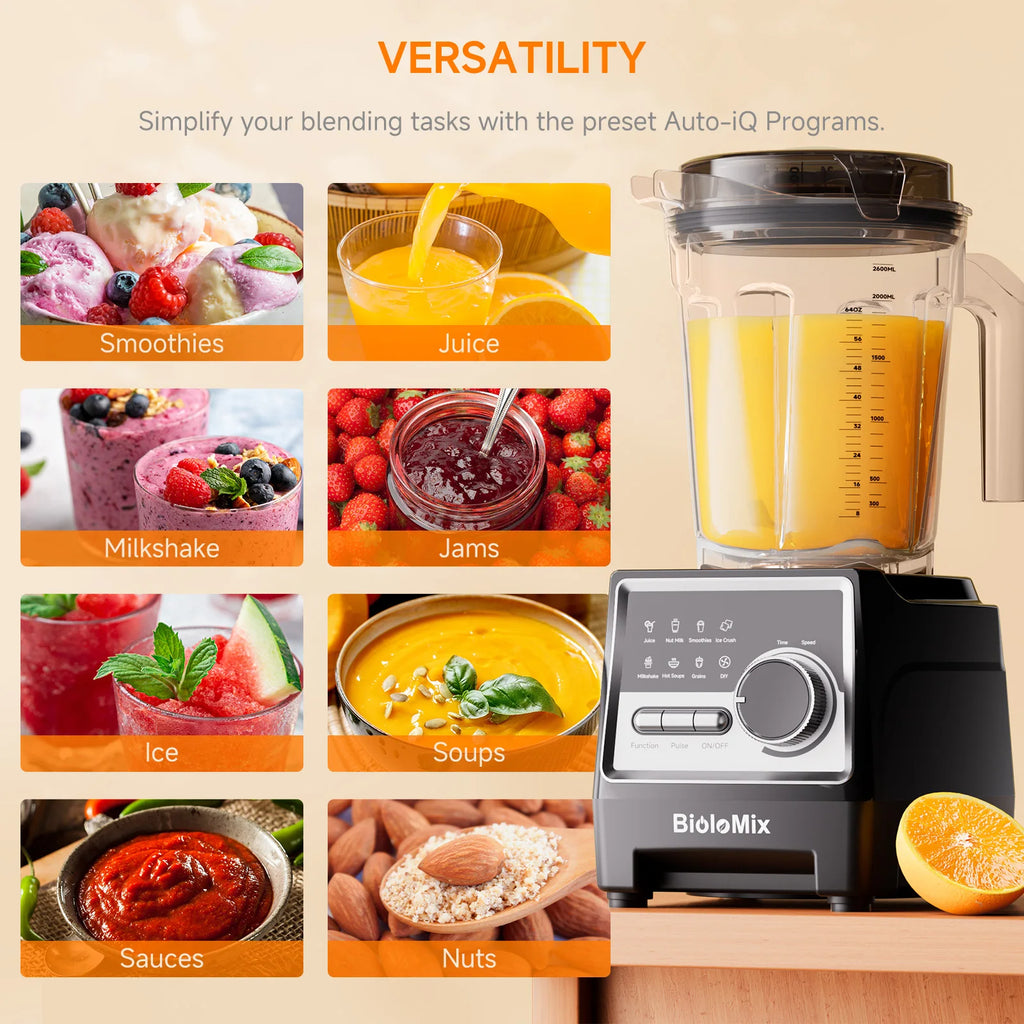 BioloMix Professionell Blender 1500W – 2,6L kanna