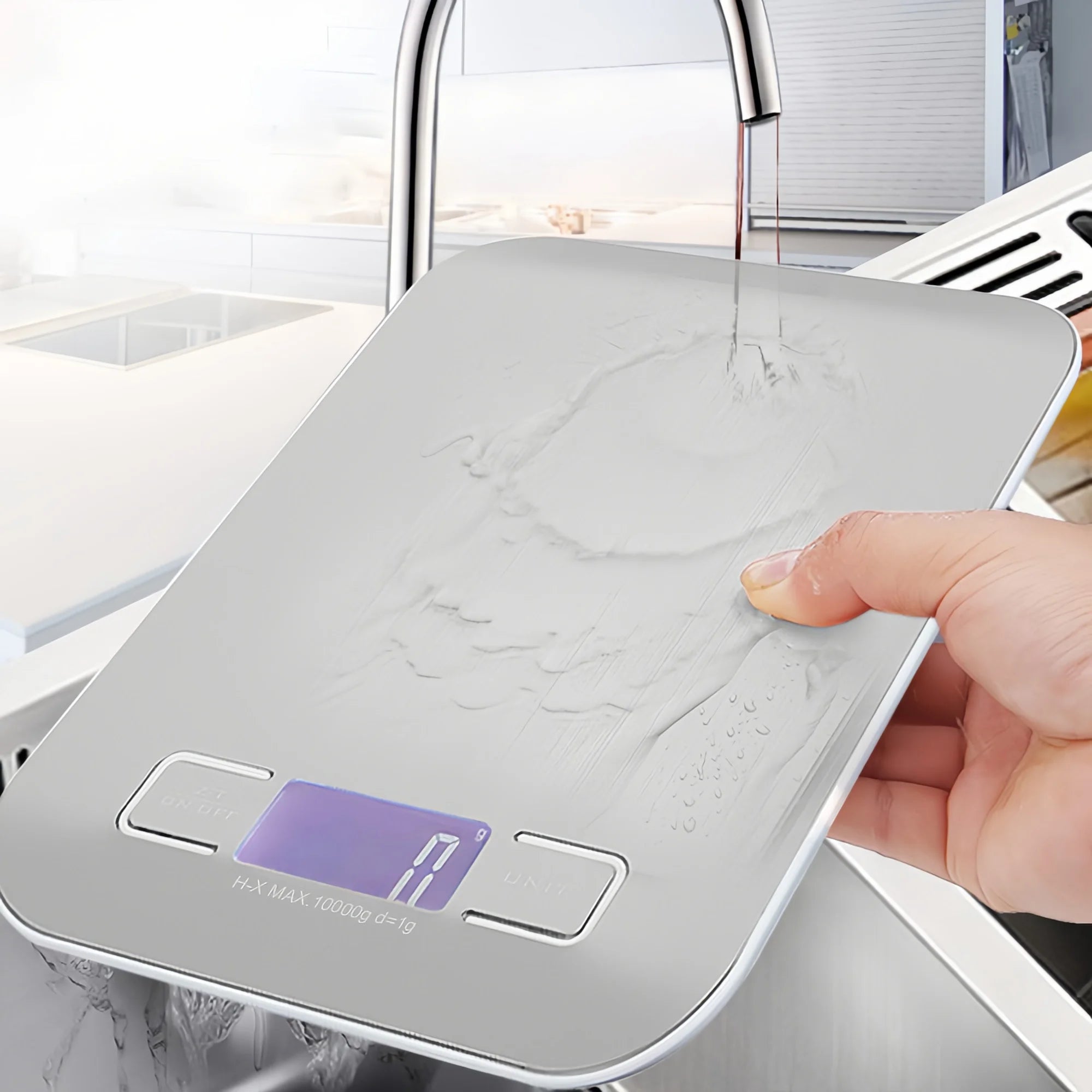 Digital Köksvåg i Rostfritt Stål – Precision för Matlagning & Bakning